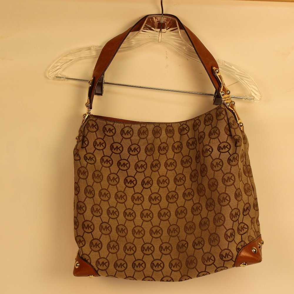 Michael Kors Brown/Tan Signature Satchel